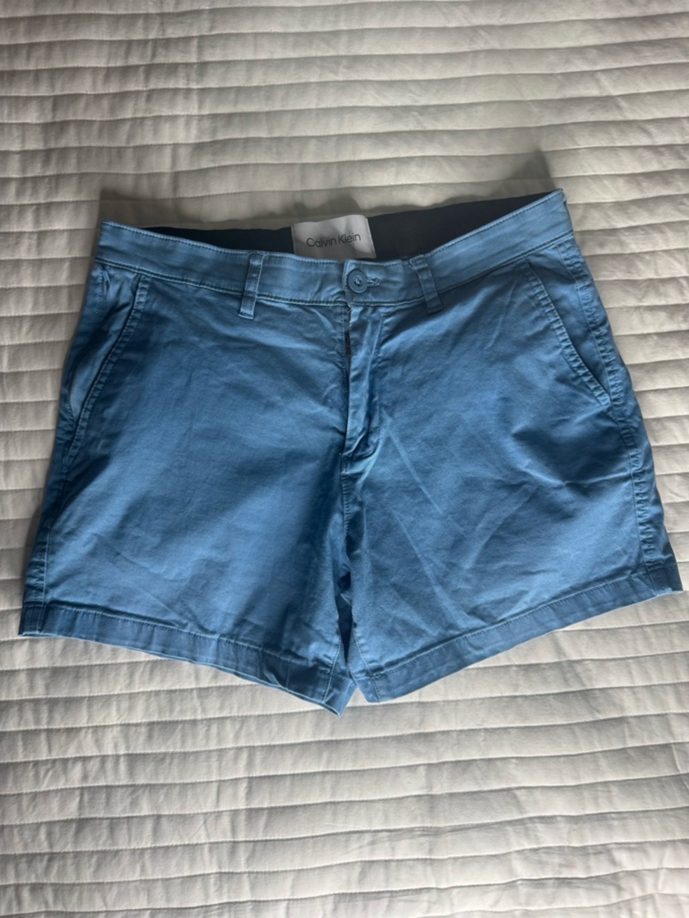 CALVIN KLEIN Sky Blue men’s Chino Bermuda Shorts
